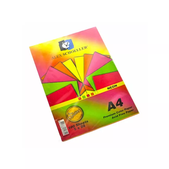 Alex Schoeller Fotokopi Kağıdı A4 Fosforlu 100’Lü