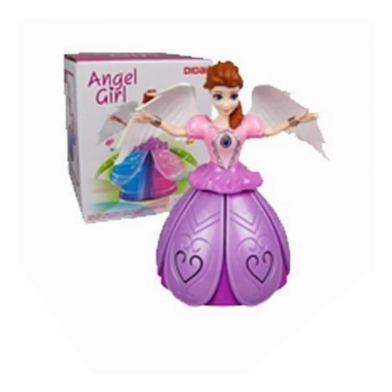 Pilli Sesli Işıklı Çarp Dön Angel Girl 8899