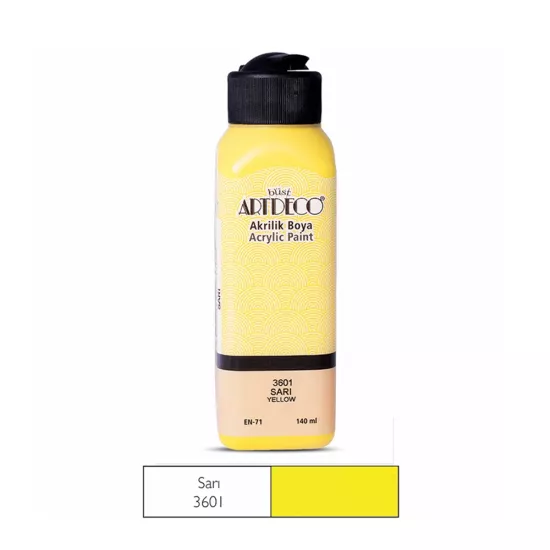 Artdeco Akrilik Boya 140 Ml Sarı Y-070R-3601