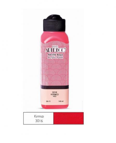 Artdeco Akrilik Boya 140ml Kırmızı 3016