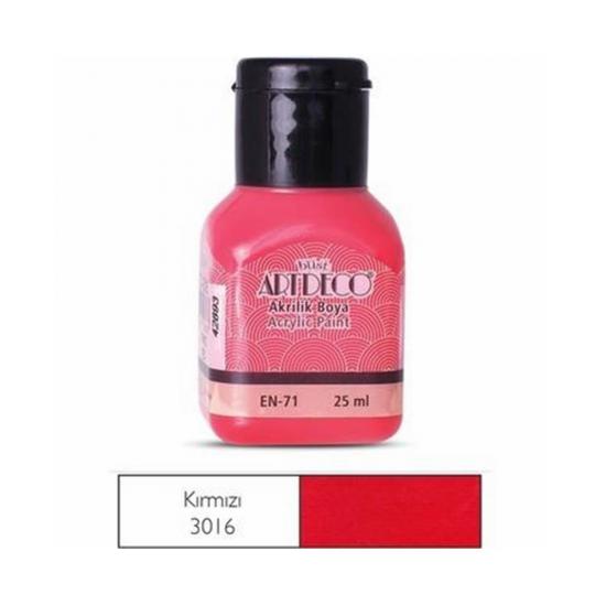 Artdeco Akrilik Boya 25ml Kırmızı 3016