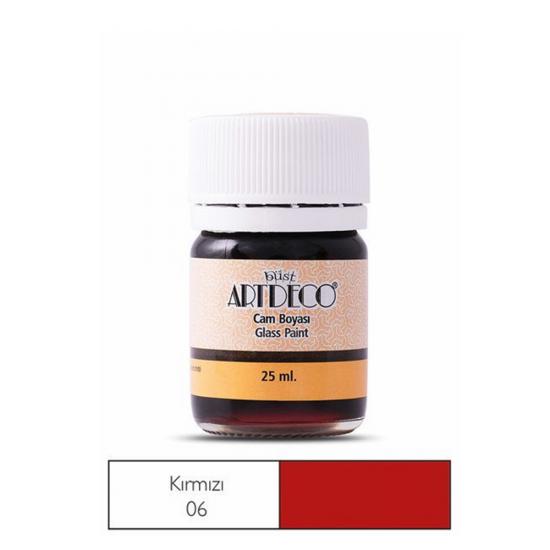 Artdeco Cam Boyası 25ml Kırmızı 06