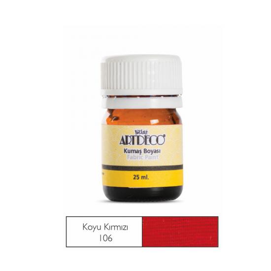 Artdeco Kumaş Boyası 25ml Koyu Kırmızı 106