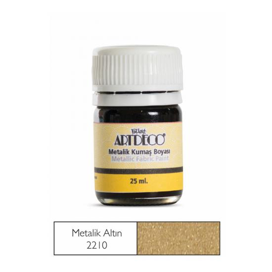 Artdeco Metalik Kumaş Boyası 25ml M.Altın 221