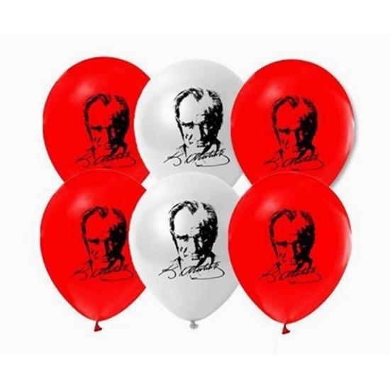 Balon Gemar Atatürk Baskılı 10inch 100lü