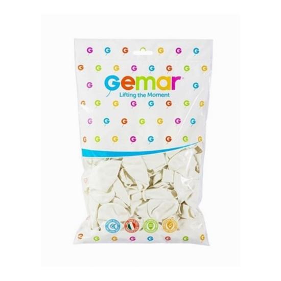 Balon Gemar Beyaz 10inch 100lü