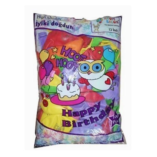 Balon Gemar Doğum Günü 10inch 100lü