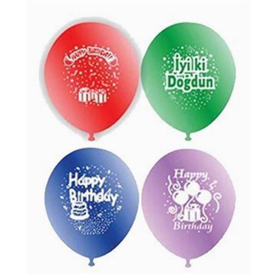 Balon Gemar Doğum Günü 10inch 100lü