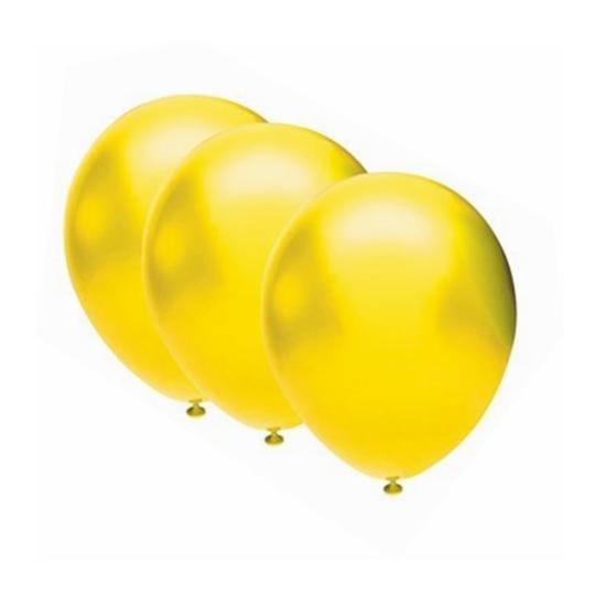 Balon Gemar Metalik Sarı 11inch 100lü