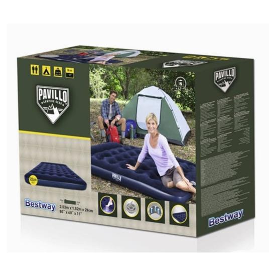 Bestway 67226 Kamp Yatağı Flok 203x152x28cm