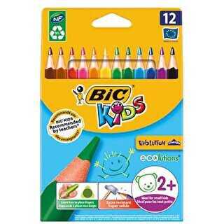 Bic Evolution Üçgen 12 Renk Kuruboya Kalemi 829735