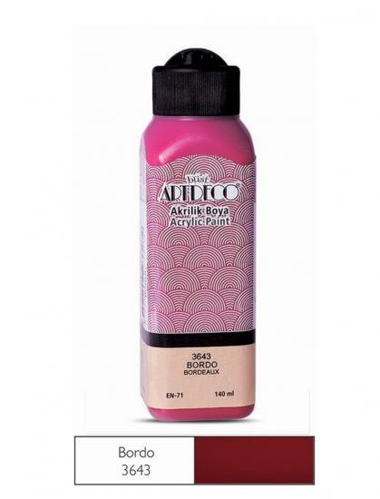 Artdeco Akrilik Boya 140ml Bordo 3643