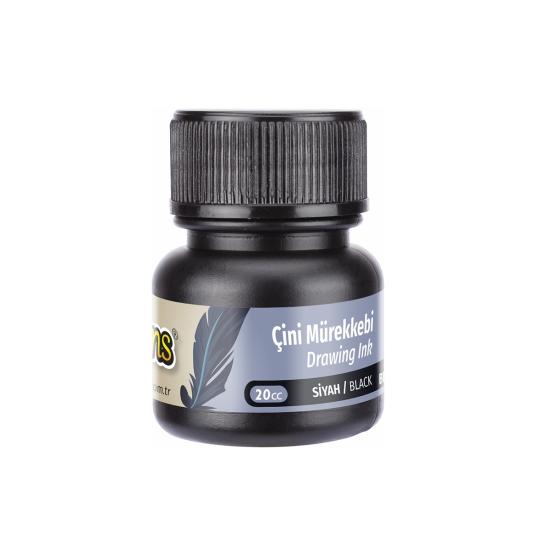 BRONS ÇİNİ MÜREKKEBİ SİYAH 20 CC