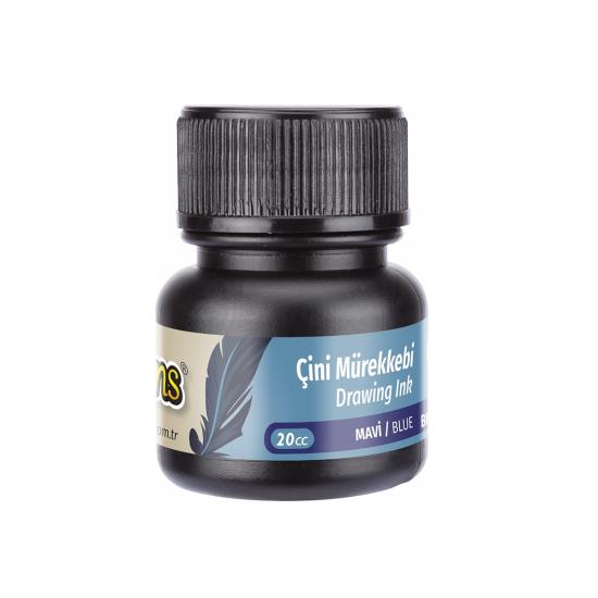 BRONS ÇİNİ MÜREKKEBİ  MAVİ 20 CC
