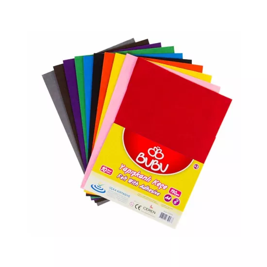 Bu-Bu Keçe Yapışkanlı 20X30 10 Lu 