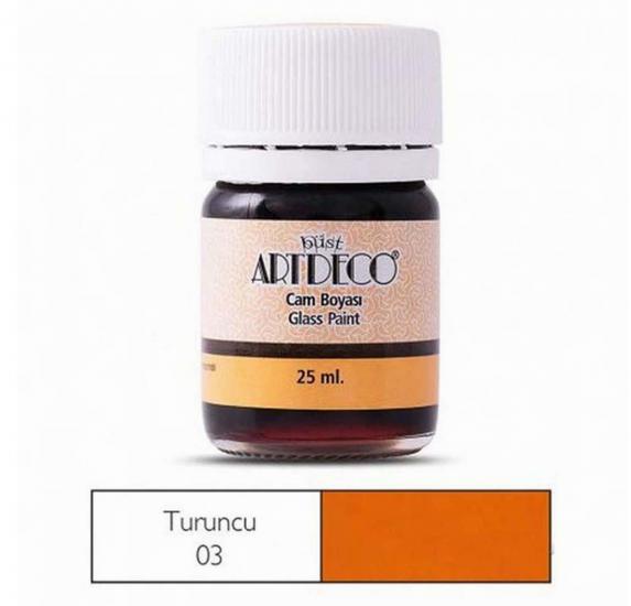 Artdeco Büst Cam Boyası 25ml Turuncu 03