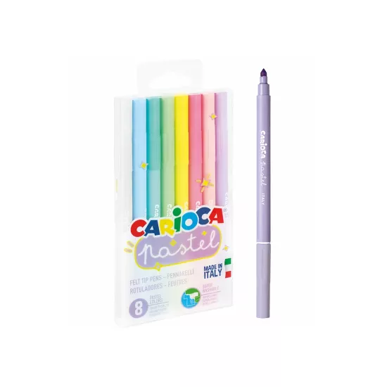 Carioca Pastel Süper Yıkan Keçeli Kalem 8’Li 43032