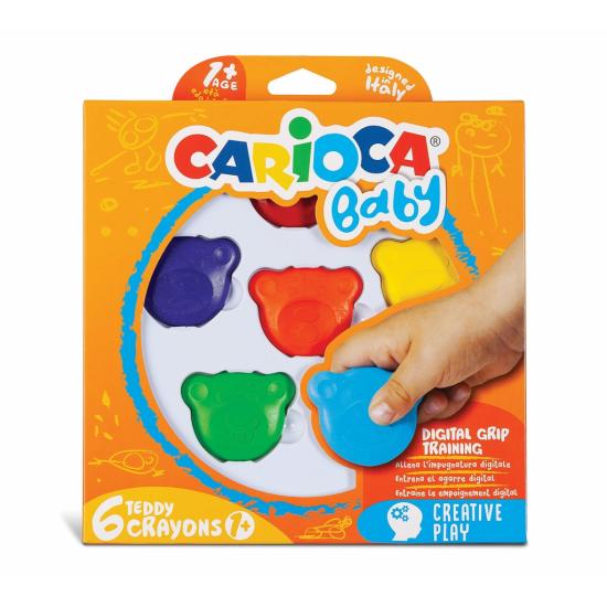 Carioca Teddy Bebek Cryayons Mum Boya 6Lı 