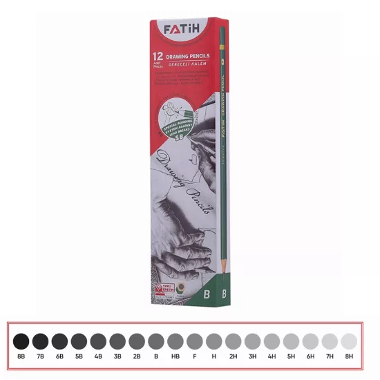 Fatih Dereceli Kalem 5B FA15010KL5B 12 Adet