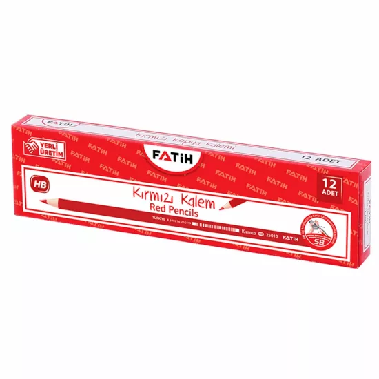 Fatih HB Kırmızı Kopya Kalemi FA25010CLHB 12 Adet
