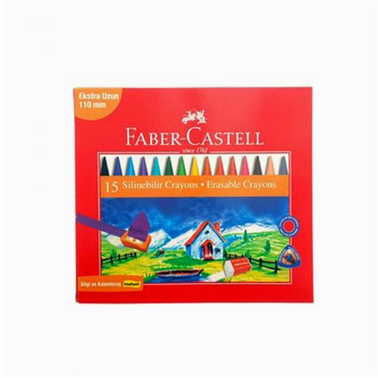 Faber Castell Silinebilir Mum Boya, 15 Renk