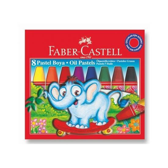 Faber Karton Kutu Pastel Boya, 8 Renk