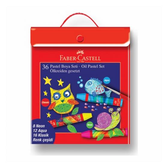 Faber Pastel Boya Pls Çantalı Karışık Set 36 renk