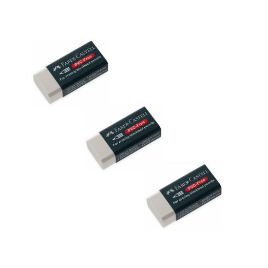 Faber Castell Beyaz Silgi K.Boy 3 Adet