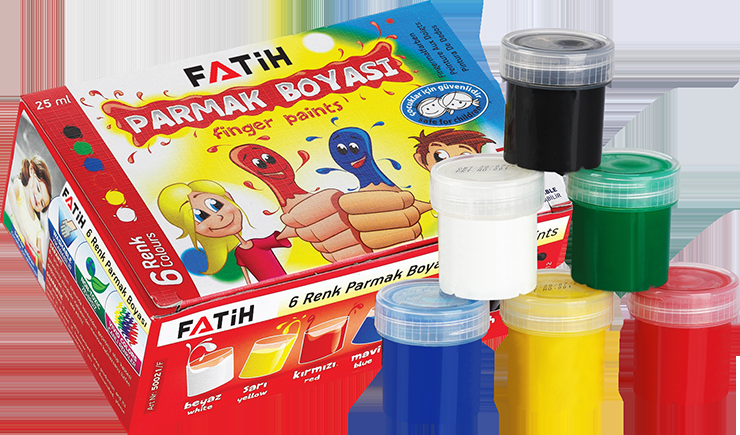 Fatih Parmak Boyası 6 Renk 25 ML x 6