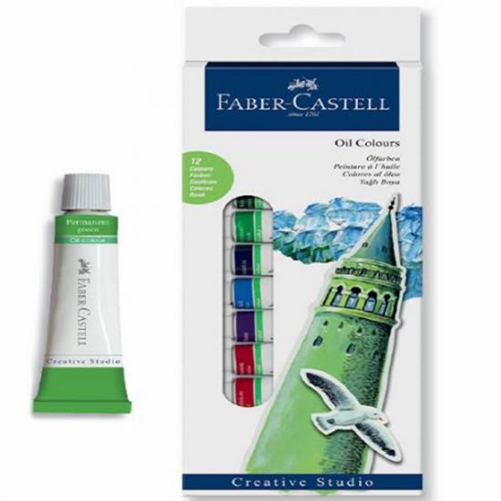 Faber Castell Yağlı Boya 12 renk  12 ml  Tüp