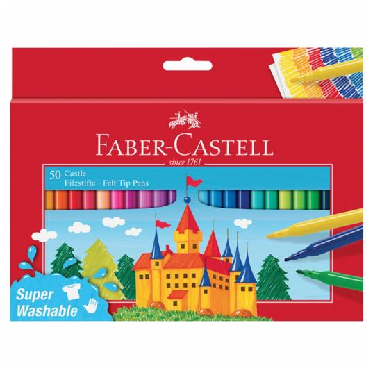 Faber Castell Keçeli Kalem Yıkanabilir 50Li