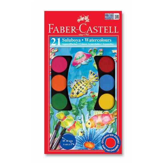 Faber Castell Suluboya Redline 21 Renk Büyük Boy