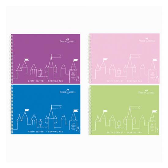 Faber PP Kapak 35x50 Resim Defteri 30 Yaprak