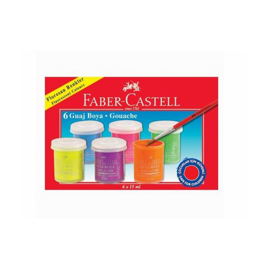 Faber Castell Floresan Guaj Boya 6’lı