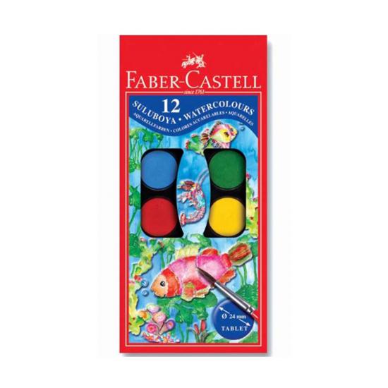 Faber Castell Suluboya, 12 Renk Küçük Boy