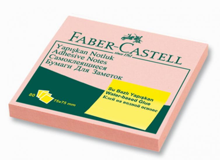 Faber Castell Yapışkanlı Kağıt75x75 Harmoni Pembe