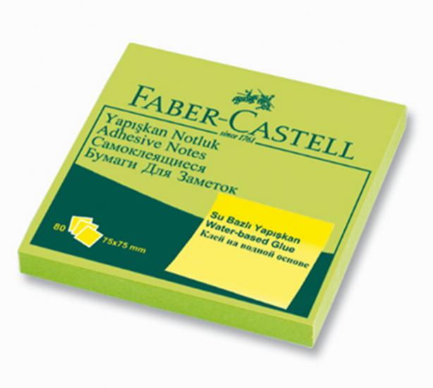 Faber Castell Yapışkanlı Kağıt75x75 Yeşil
