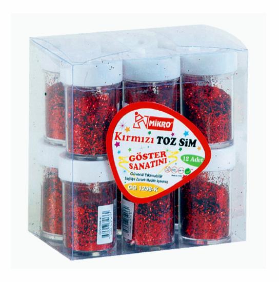 Mikro Kırmızı Toz Sim Gg 12-08K 12 Li Paket