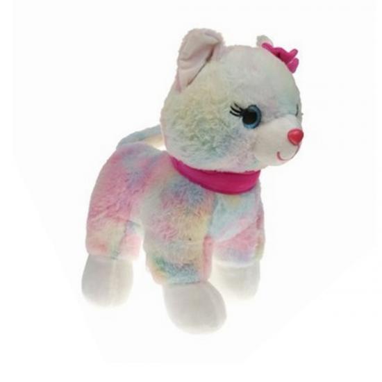 Peluş Kedi Pembe Tokalı Halley 62555 30cm 