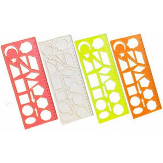 GEOMETRİK ŞEKİLLER ŞABLONU 25 cm.