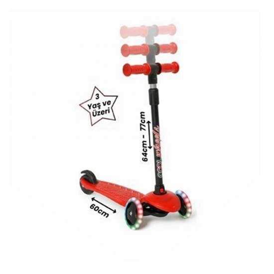  Scooter 59663 Star 3+Işıklı Kırmızı 