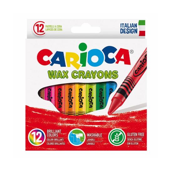 Carioca Wax Yıkanabilir Pastel Boya Kalemi 12Li 