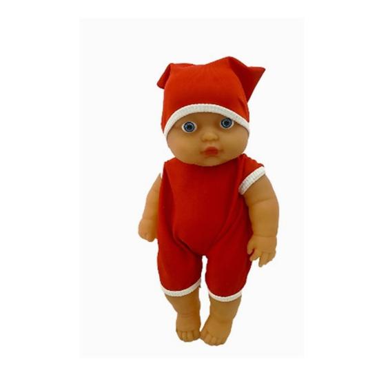 Kids Yumuşak Tenli Bebek Şapkalı 30cm