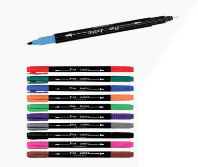 Mikro Fineliner Keçeli Kalem Çift Uçlu 