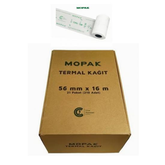 Mopak Yazarkasa Pos Rulo 56X16 1 Koli 21 Pk 