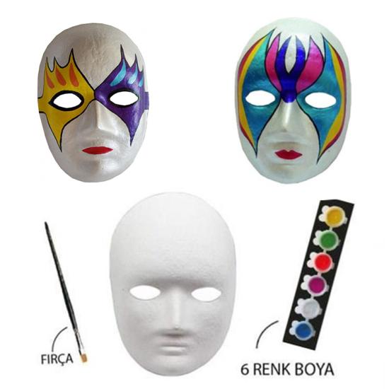 Mor Karton Maske + Boya Seti Mc05