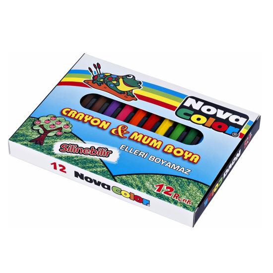 Nova Color Mum Boya Kısa 12 Renk
