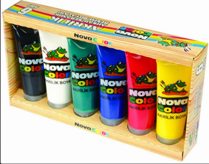 Akrilik Boya 6 Renk Nova Color 