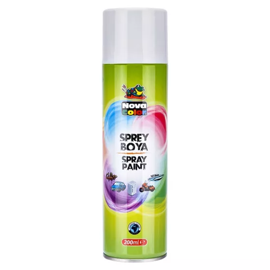 Nova Color Sprey Boya 200 Ml.Beyaz Nc-804