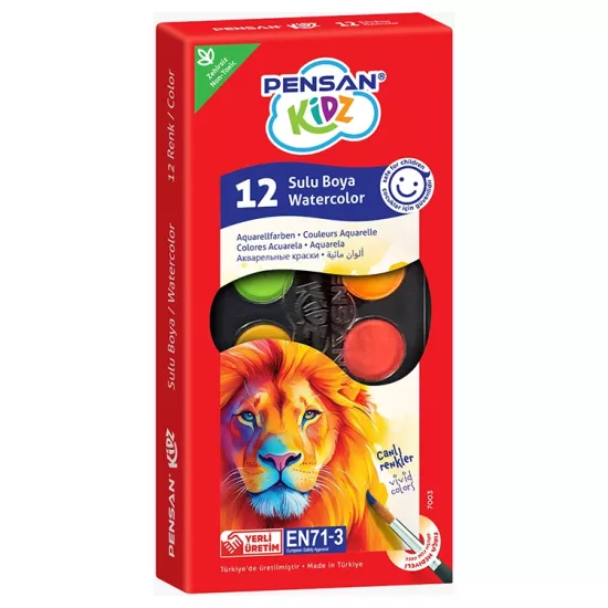 Pensan Kidz 12 Li Sulu Boya pe7003Sb12